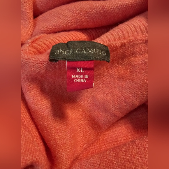Vince Camuto Pink Sweater Oversized XL - Picture 6 of 12